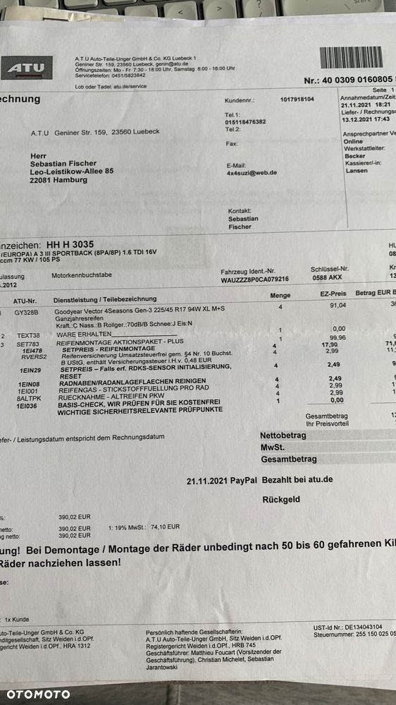 Audi A3 Sportback 1.6 TDI DPF S line Sportpaket - 23