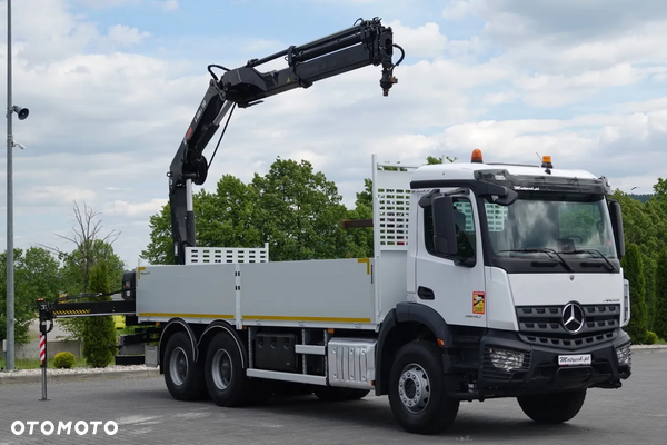 Mercedes-Benz AROCS 2640/ 6x4 / SKRZYNIOWY - 6,5 M / HDS HIAB 158 DS-4 / wysów: 12,5 M / EURO 6 / STEROWANIE RADIOWE /  ROTATOR / WIDŁY / 2020 ROK