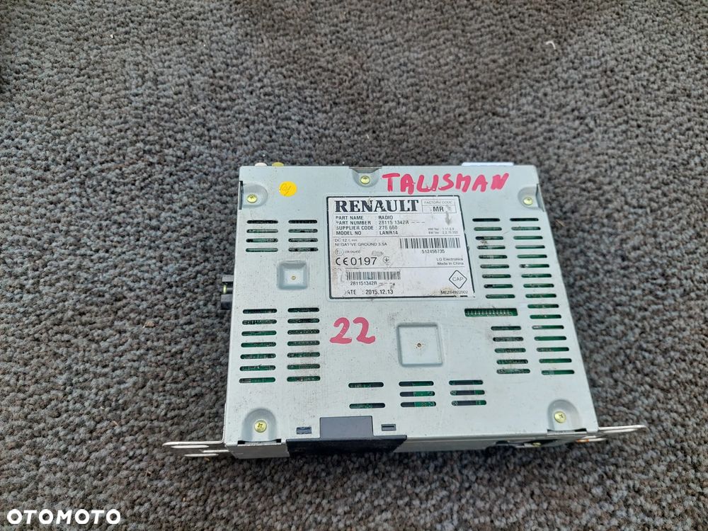 RENAULT TALISMAN MEGANE IV RADIO NAWIGACJA TUNER 281151342R RAF AUTO-CZĘŚCI - 1