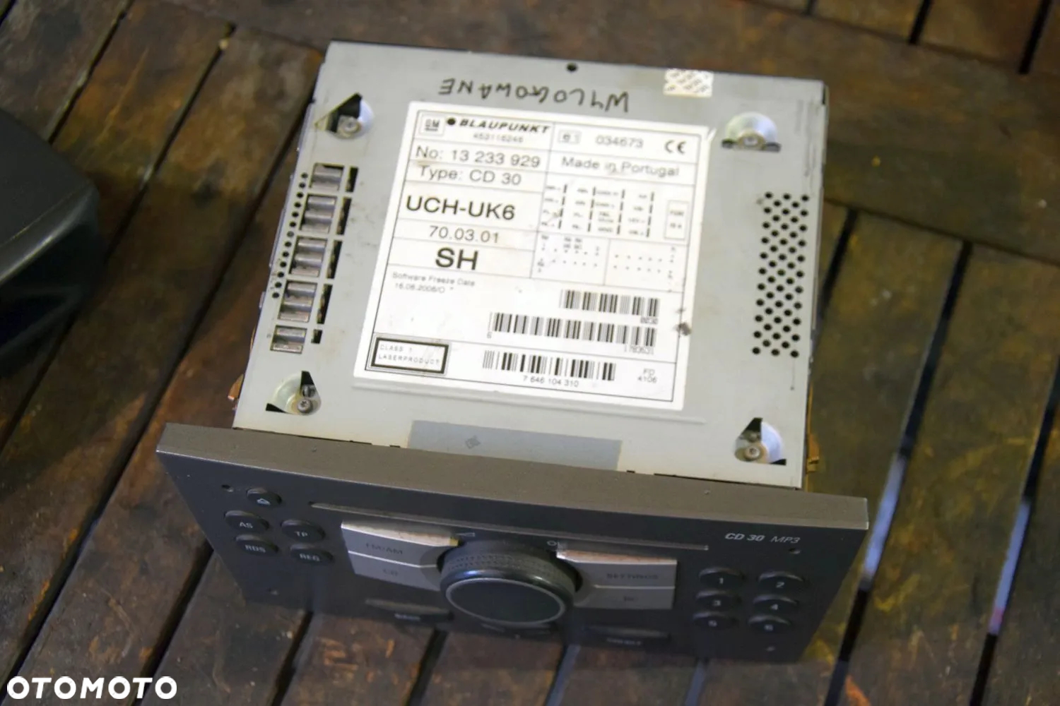 Opel Radio CD30 MP3 Ciemne + wyświetlacz Wylogowane z KODEM Oryginał - 4