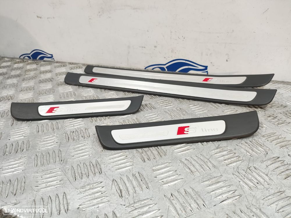 Conjunto soleiras porta frente frontal traseira trás Audi A4 B8 8K S-Line S Line - 2