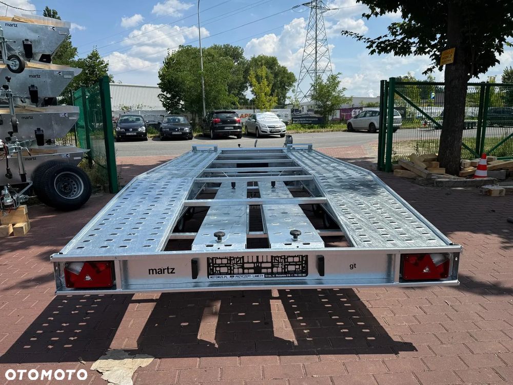 Wiola Przyczepa Laweta Martz GT PLUS 450/2 2,7T 450x200m 2 osie DMC 2700kg lekka 510kg OKAZJA! - 2