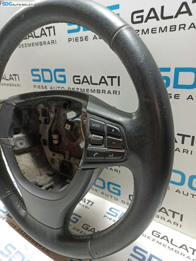 Volan Piele cu Comenzi FARA Airbag BMW Seria 5 F10 2009 - 2014 Cod 9229480 [X3438] - 3