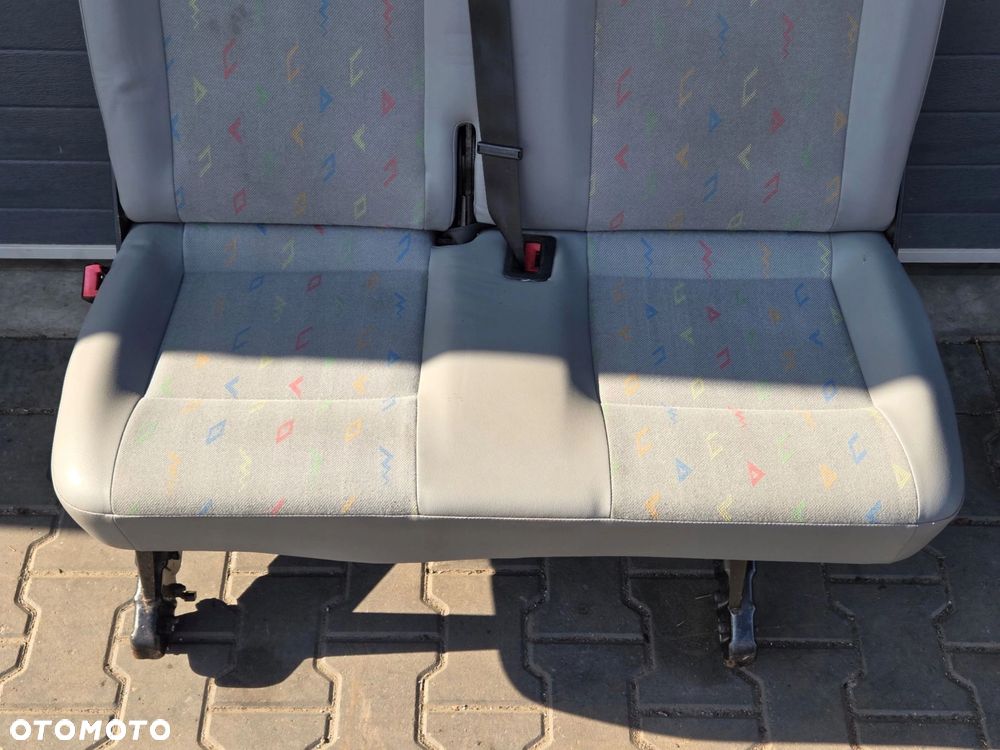 VW T5 T6 fotel podwójny dwójka kanapa 2 rząd TYŁ INKA - 5
