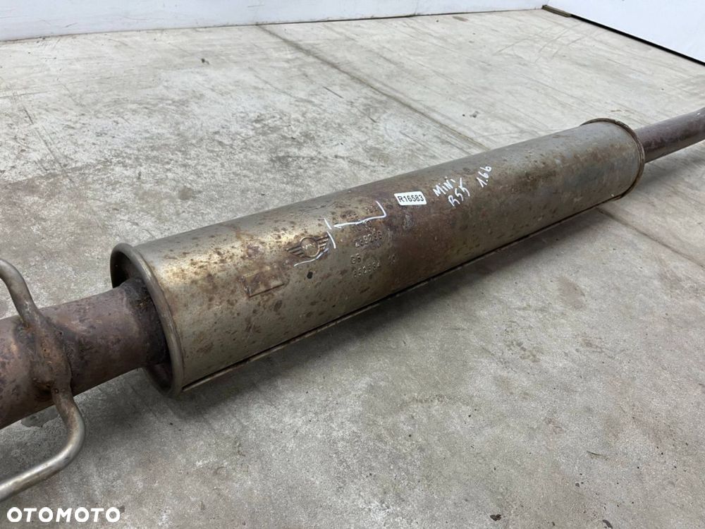 Wydech Mini Cooper One R55 R56 R57 06-13r. 1.6b benzyna tłumik środkowy oryginalny 2755162 - 6