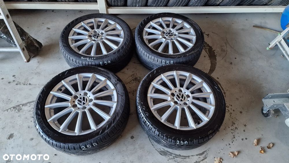 4szt Koła Aluminiowe 17" 5x112 ET50 Platin P74 KBA53290 Letnie Uniroyal 225/45R17 2022r 25A - 2