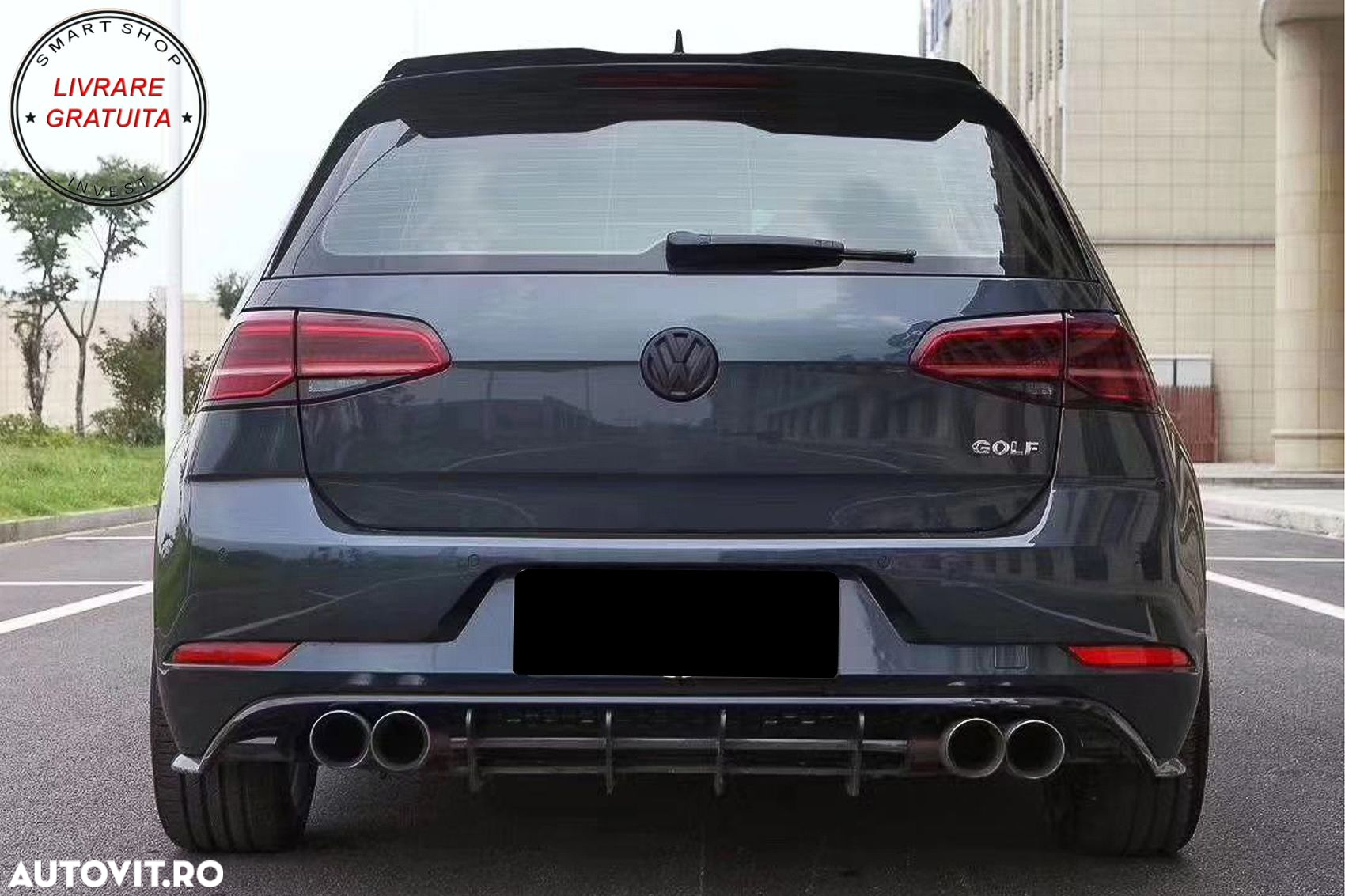 Extensie Difuzor Bara Spate VW Golf 7.5 Facelift R (2017-2020)- livrare gratuita - 12