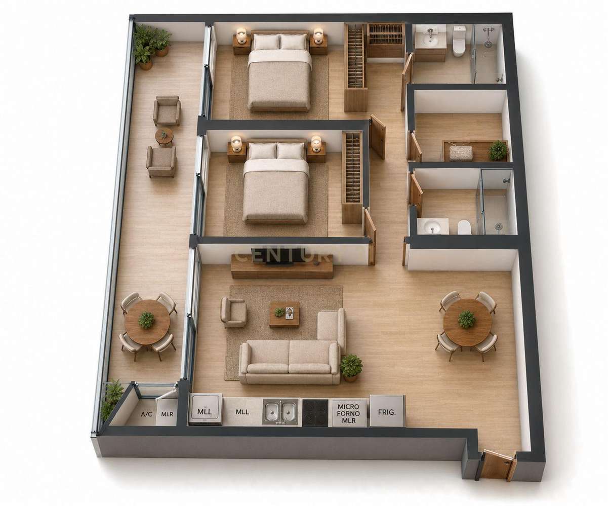 T2+1 Novo | Terraço 27m² | Garagem Box 33m² - Grande imagem: 2/11