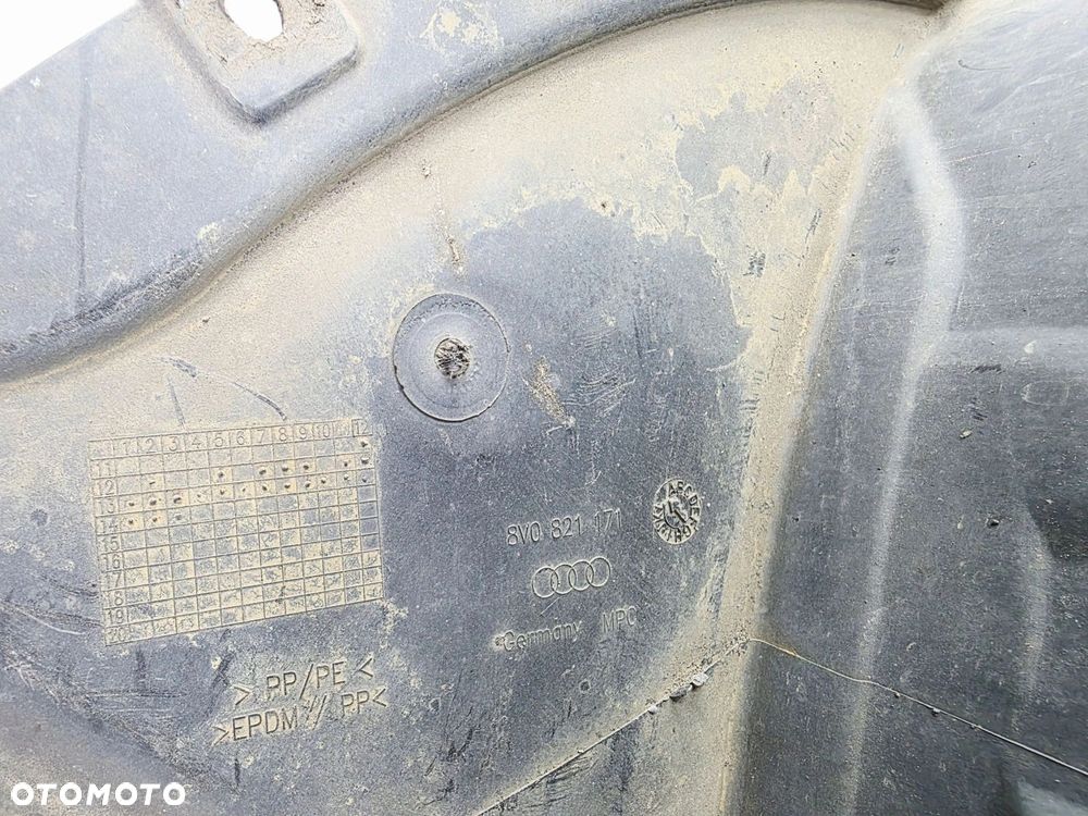 NADKOLE PLASTIKOWE LEWY PRZÓD AUDI A3 8V 8V0821171 - 10