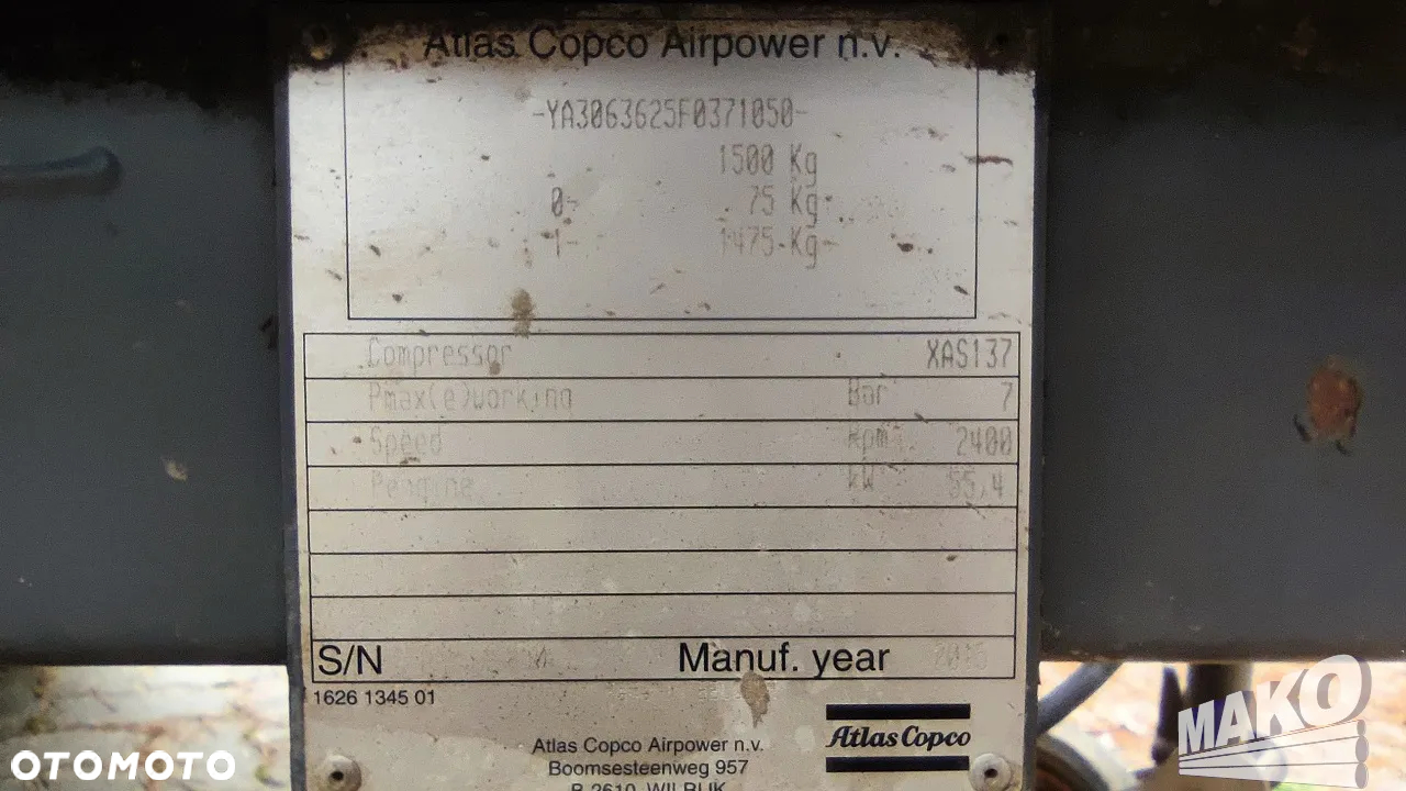 Atlas Copco XAS 137 - 12