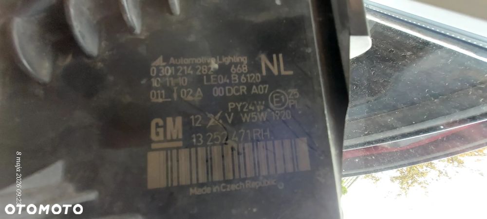 Opel Zafira B Reflektor Przód Przedni Prawy Bixenon Skrętny 13252471RH - 4