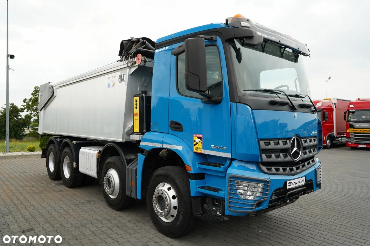 Mercedes-Benz AROCS 3243 / 8x4 / WYWROTKA 20m3 / TYLNOZSYP / EURO 6 / OPONY 100 % / ŁADOWNOŚĆ: 19,500 KG / HYDROKLAPA - 13