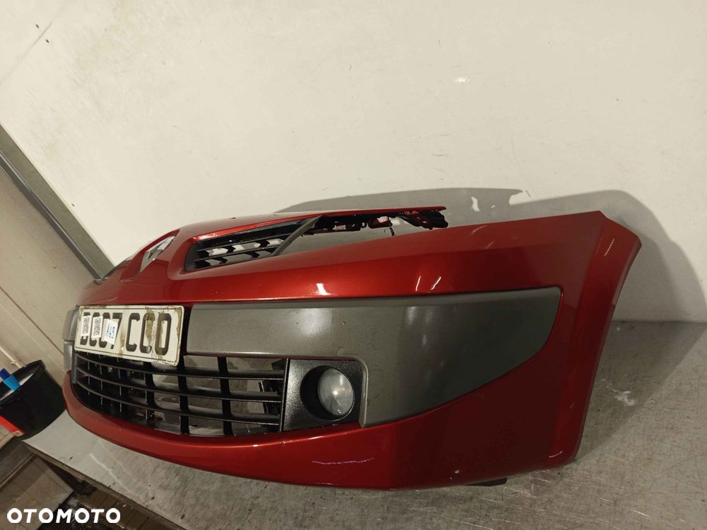 + ZDERZAK PRZÓD PRZEDNI RENAULT MEGANE II 2 LIFT FL TEB76 BORDO BORDOWY HALOGENY - 2