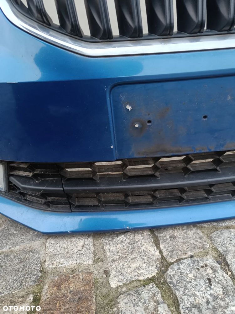Zderzak przedni Skoda Octavia 3 III Przód Atrapa Grill Halogeny LF5W - 11