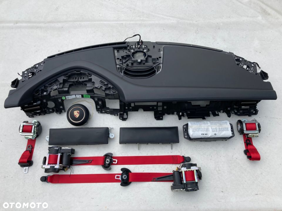 PORSCHE CAYENNE 9Y 9Y0 880 741  9Y0 880 742 PODUSZKA AIRBAG KURTYNA LEWA PRAWA DESKA PAS PASY FOTELA - 8