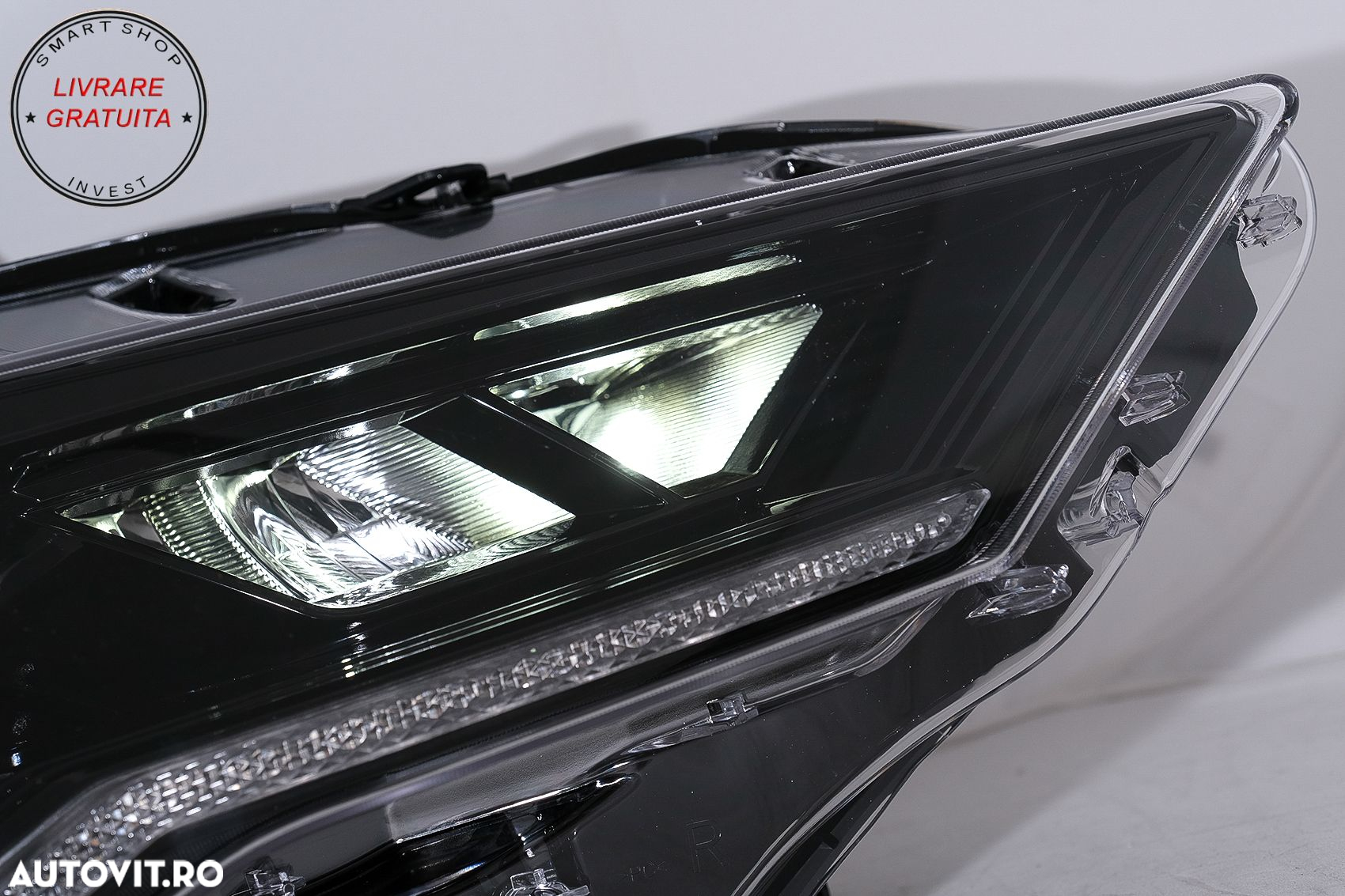 Faruri LED Ford Mustang Facelift (2018-2023) Negru Semnal Dinamic- livrare gratuita - 7