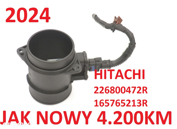 RENAULT MASTER 2.3DCI 3 III 4 IV 19- Przepływomierz Powietrza Jak Nowy HITACHI 226800472R 165765213R