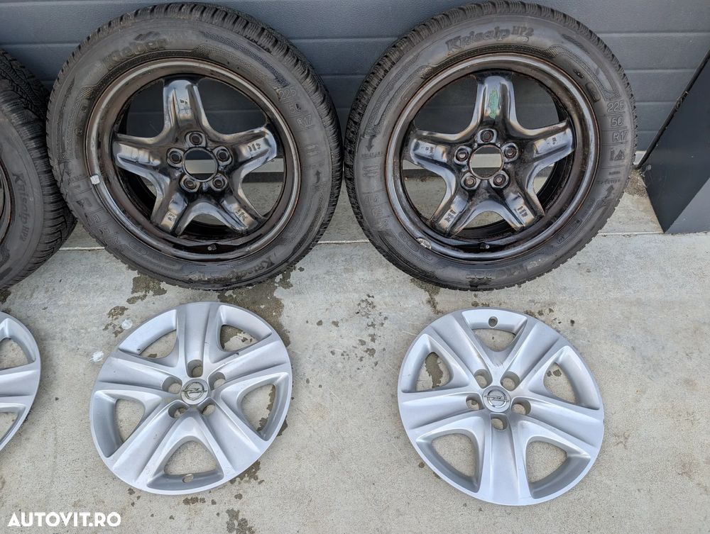 Jante tabla 17'' 5x115 Capace Opel Astra J Zafira Captiva Mokka anvelope 225/50R17 Kleber 2170108 - 3
