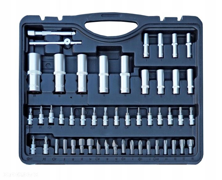 Zestaw nasadek , grzechotki , redukcje  1/2"  1/4"  108 EL  Grubber - 2