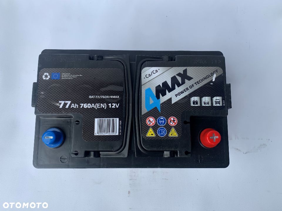 Nowy Akumulator Rozruchowy 4MAX 12V 77Ah/760A - 2