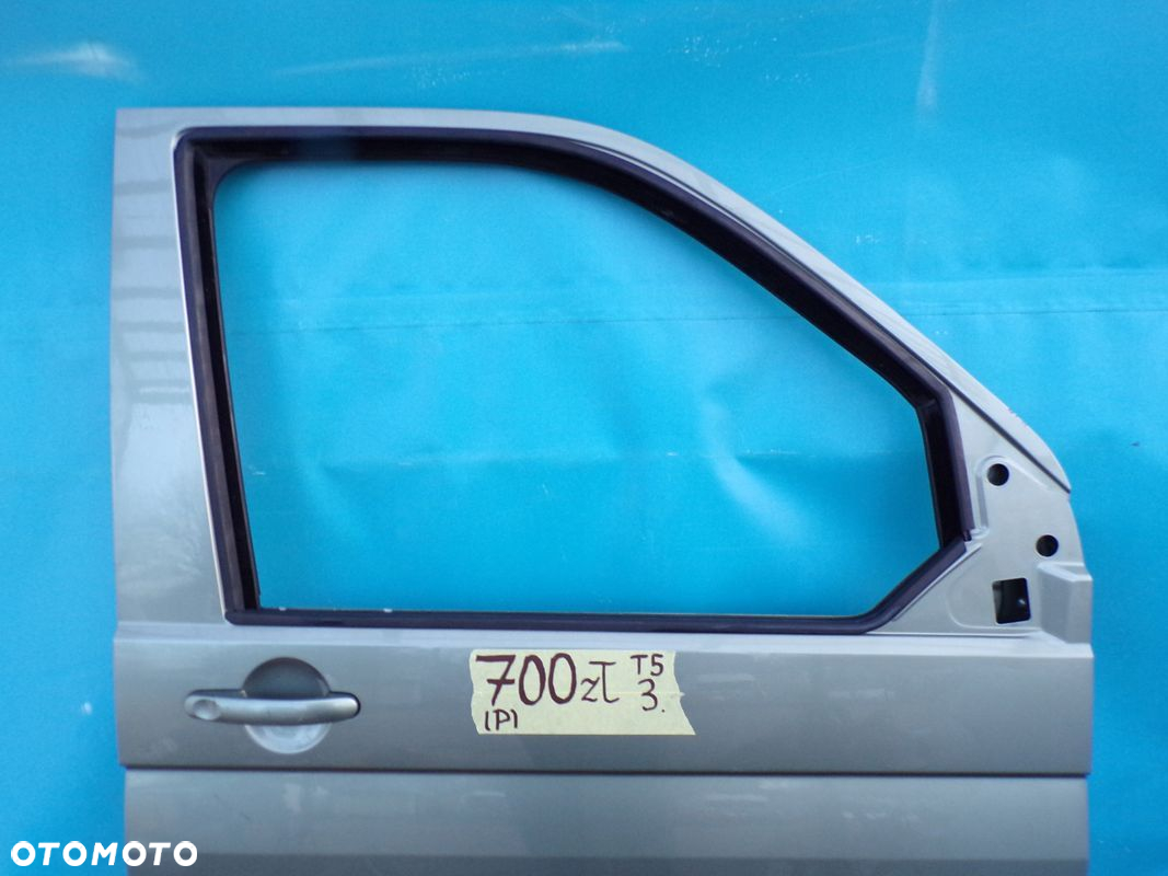 VW T5 TRANSPORTER drzwi przednie PRAWE SZARE - 3