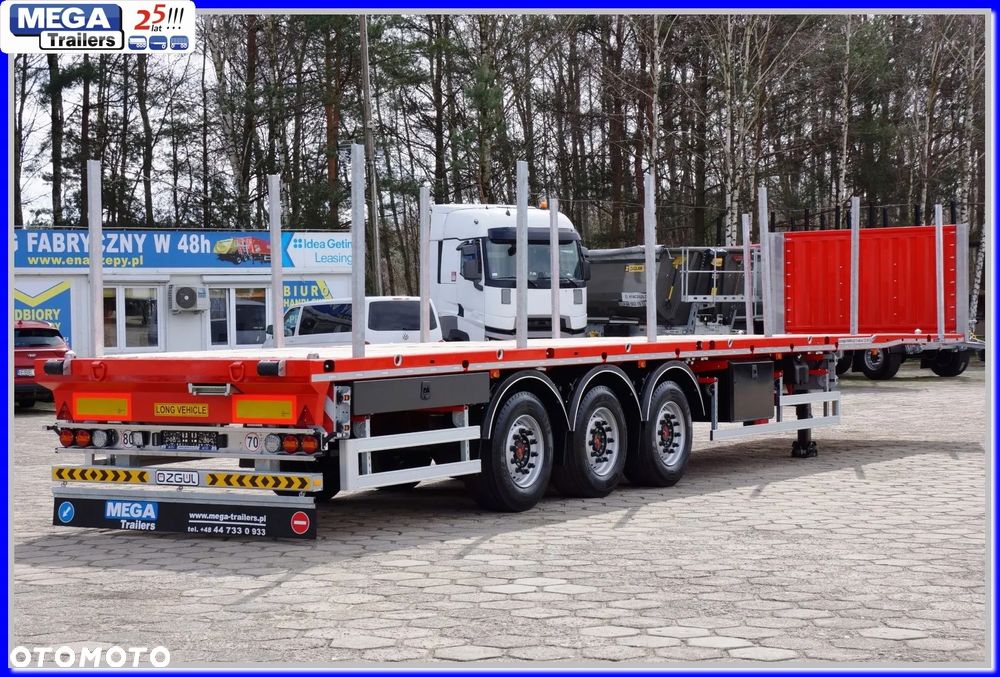 Mega Platforma 13.60 m, HEAVY OMEGA - kontenery, palety, stal -UNIWERSALNA !!! - 13