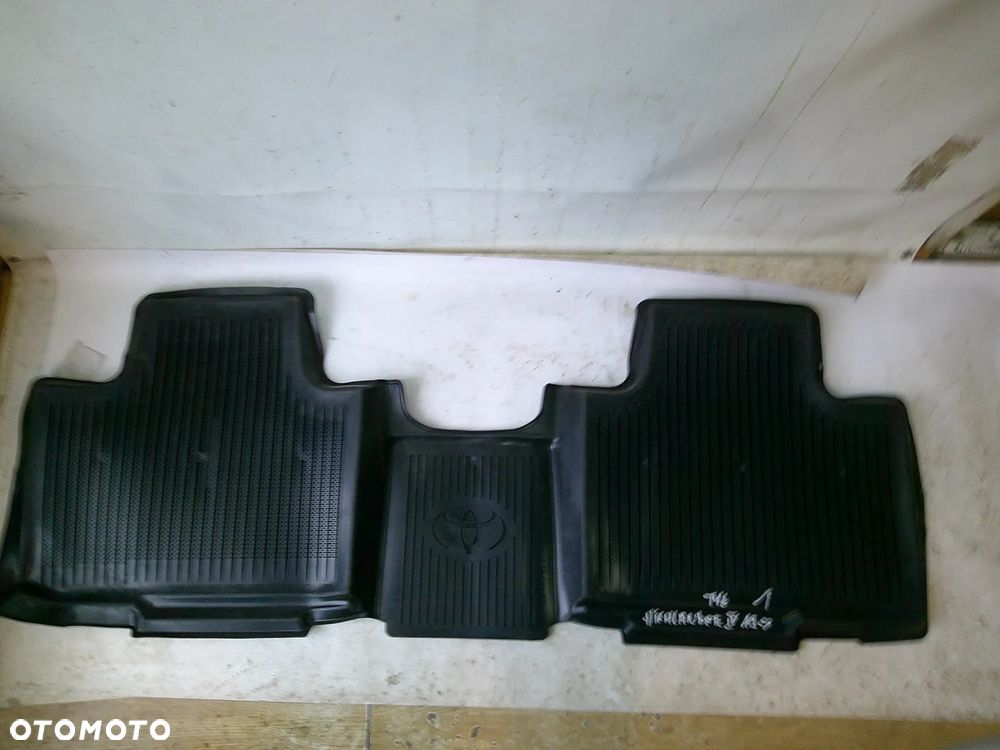 toyota highlander komplet 3 rzędy dywaniki przód nowe oryginał gumowe - 4