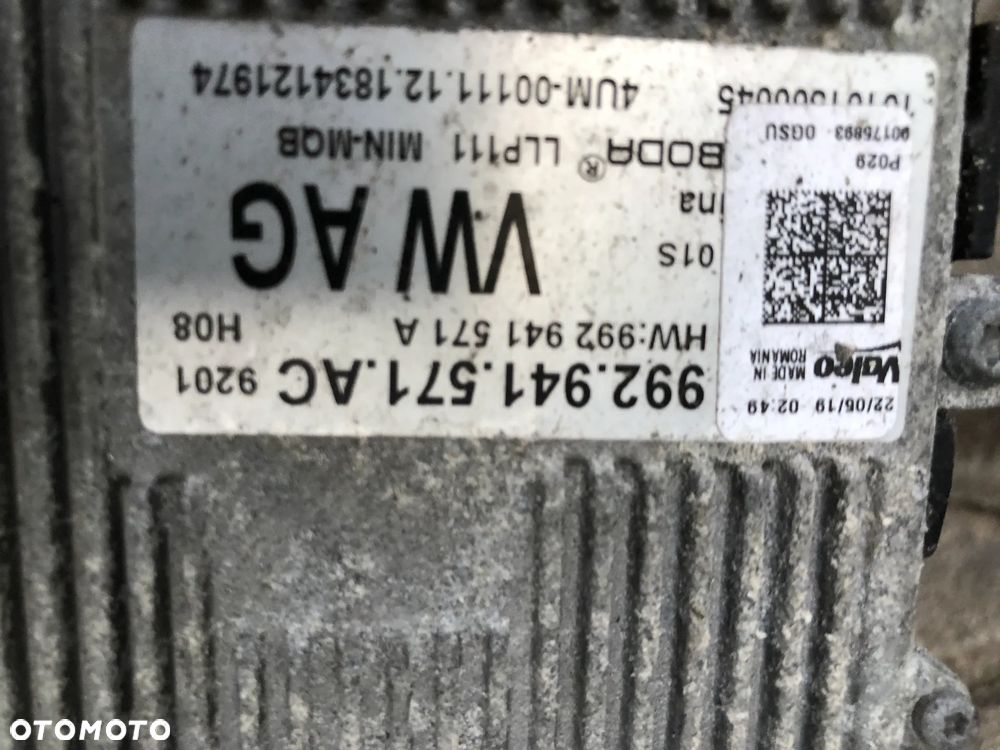 Skoda Scala lampa prawa 657941016A Full Led prawy - 7