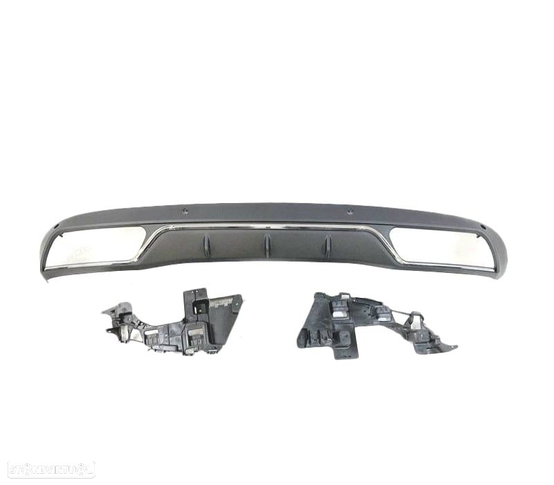 DIFUSOR MERCEDES C-CLASS W205 14-18 LOOK C63 MOLDAGEM PRATA - 3