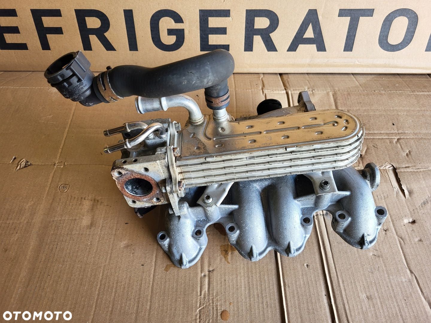 CHŁODNICA SPALIN EGR  KOLEKTOR VW SKODA SEAT AUDI 1.9 TDI BXE 038131513AD - 1