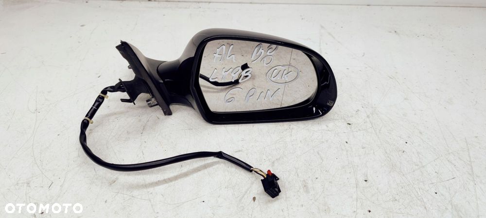 LUSTERKO ZEWNĘTRZNE PRAWE AUDI A4 B8 LY9B 6 PIN UK - 1