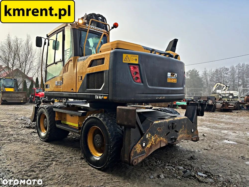 Volvo EW 140 D KOPARKA KOŁOWA GŁOWICA OBROTOWA ZE SZCZYPCAMI 2012R | Volvo ew160 , komatsu pw148 , JCB 145 175 , cat 313 316 , mecalac 15mwr - 17