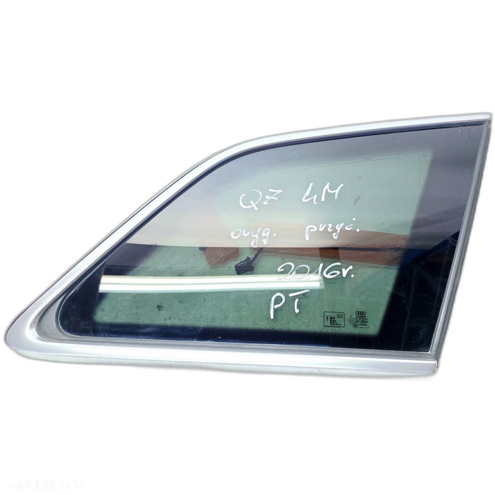 SZYBA KAROSERYJNA LISTWA CHROM PRAWY TYŁ AUDI Q7 4M 4M0845298C 2016R - 1