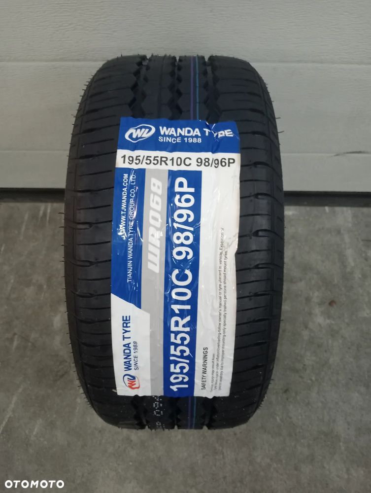 KOŁO 195/55 R10C WANDA 5x112 FELGA ALUMINIOWA CZARNA OPONA PRZYCZEPA !! - 5