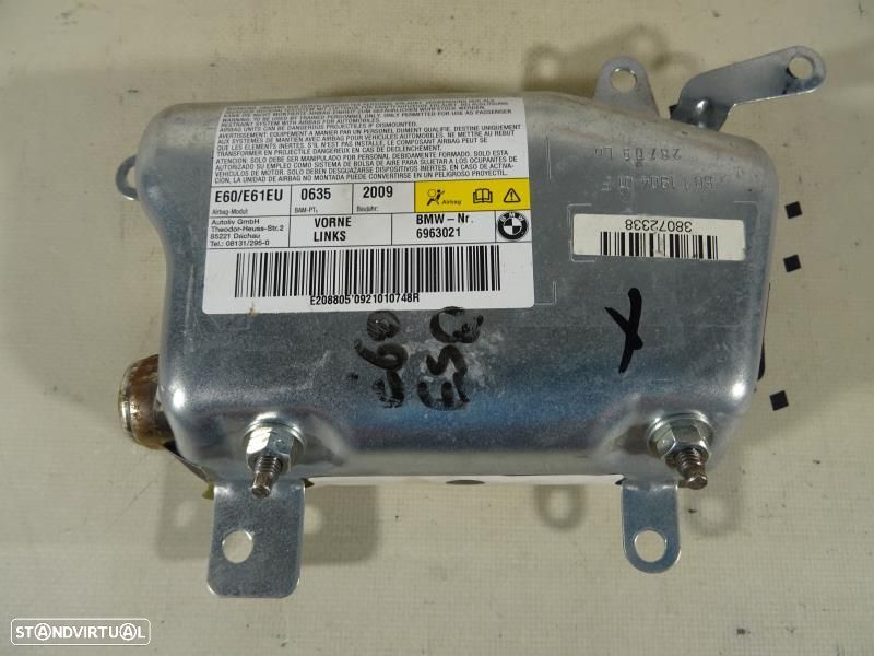 Airbag De Porta Esquerdo Bmw 5 (E60)  601190501C / 601 1905 01 C - 7