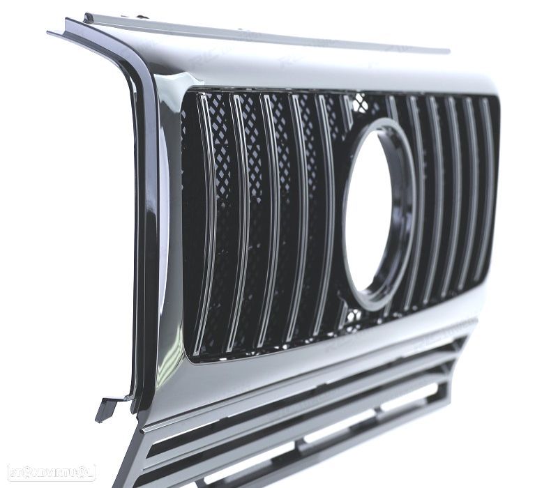 GRELHA FRONTAL MERCEDES CLASE G W463 90-18 LOOK AMG PRETO BRILHANTE - 3