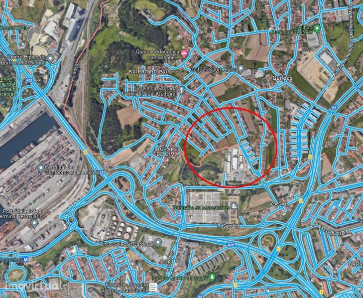 Terrenos para construção de Moradias de 3 frentes Guifões - Grande imagem: 2/7