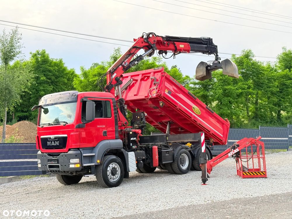 MAN * MAN 26.360 TGS * HDS Kran Atlas 240.2 * 6x6 * Kiper Wywrotka Meiller* Kosz Łyżka * Energetyka * - 15