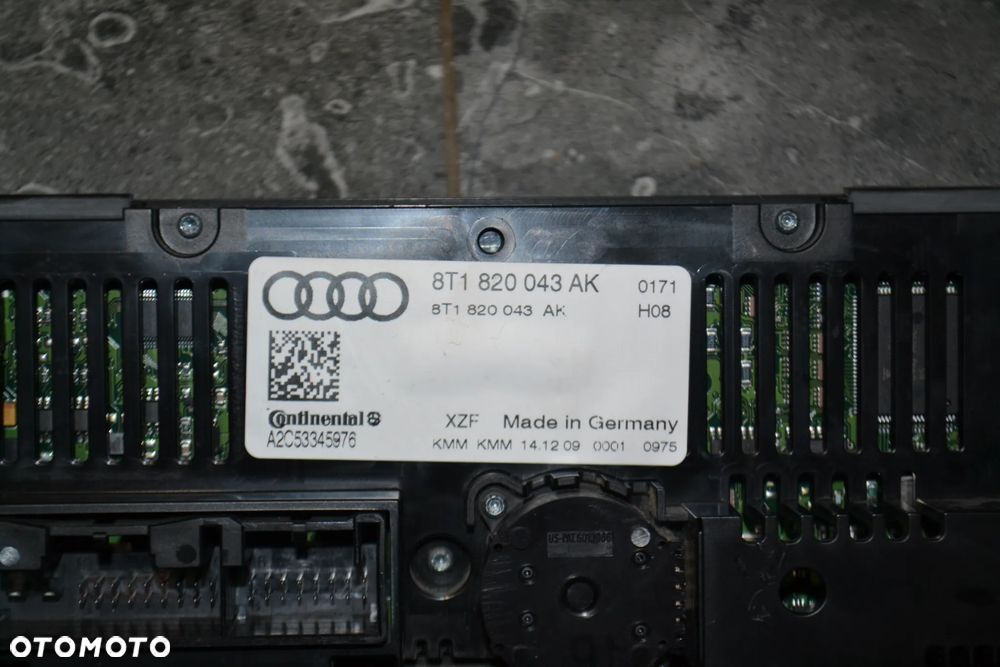 AUDI A4 B8 A5 PANEL STEROWANIA NAWIEWU OGRZEWANIA KLIMATYZACJI 8T1820043AK - 2