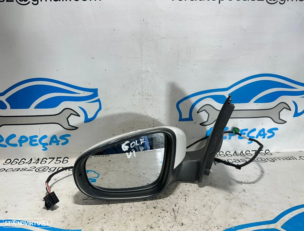 .Espelho Retrovisor Lateral Esquerdo VW Volkswagen Golf 6 5K0857502BD 2009 - 2014 - 2