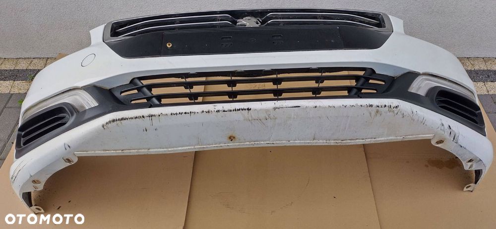 peugeot 508 1 i lift 15-18 zderzak przedni przód kompletny biały ewpb - 11