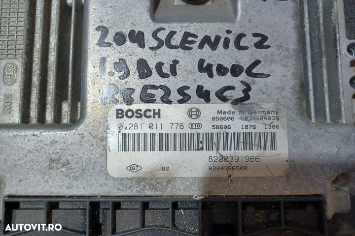 Calculator motor ECU 8200386508 - 1.9 DCI 8200386508 - 1.9 DCI Renaul - 3