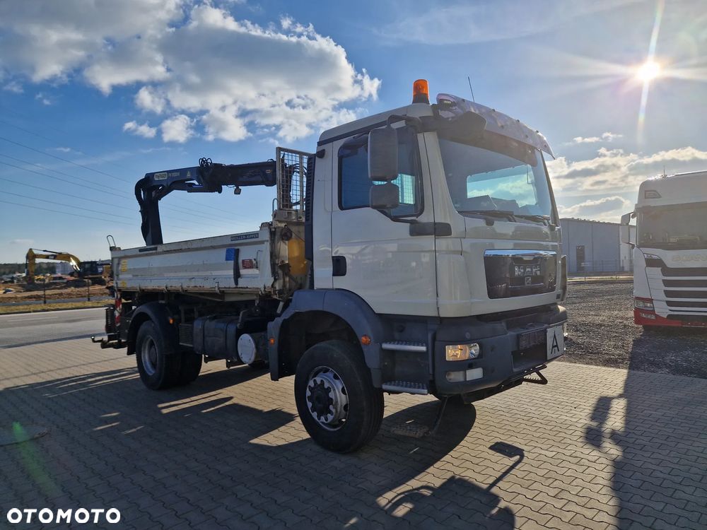 MAN TGM 18.290 E5 / WYWROTKA MEILLER + HDS/ 4x4 / HDS PALFINGER PK 11001-K DŻWIG CHWYTAK BUDOWLANKA - 2