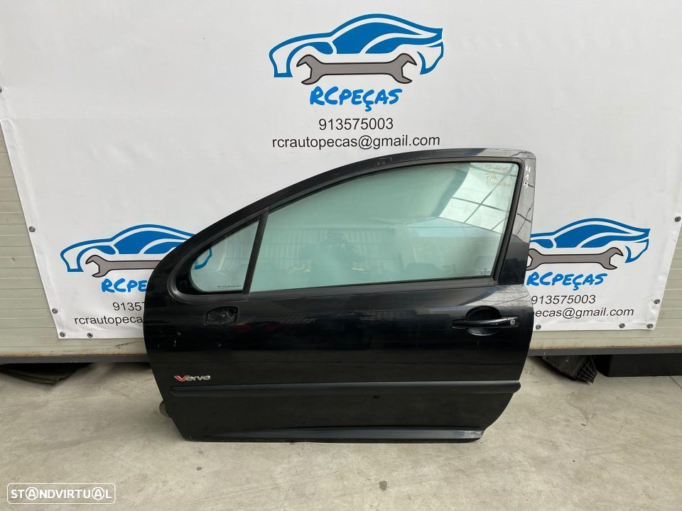 PORTA PORTAS FRENTE FRONTAL ESQUERDA PEUGEOT 207 WM 3 PORTAS 9002AN FECHO ELEVADOR MOTOR PUXADOR VIDRO RETROVISOR RETROVISORES - 3