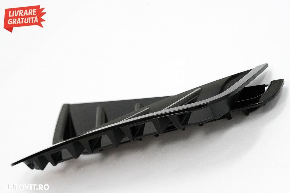 Ornamente bara fata flapsuri Negru Lucios Mercedes C-Class W205 S205 F - 6