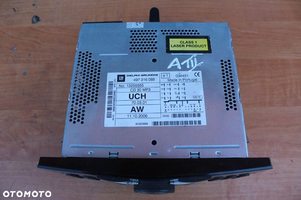 RADIO CD3 MP3 CZARNE OPEL ASTRA H - 2