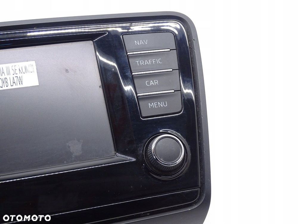 EKRAN WYŚWIETLACZ MONITOR LCD MMI NAVI RADIA SKODA OCTAVIA III 5E0919605J - 3