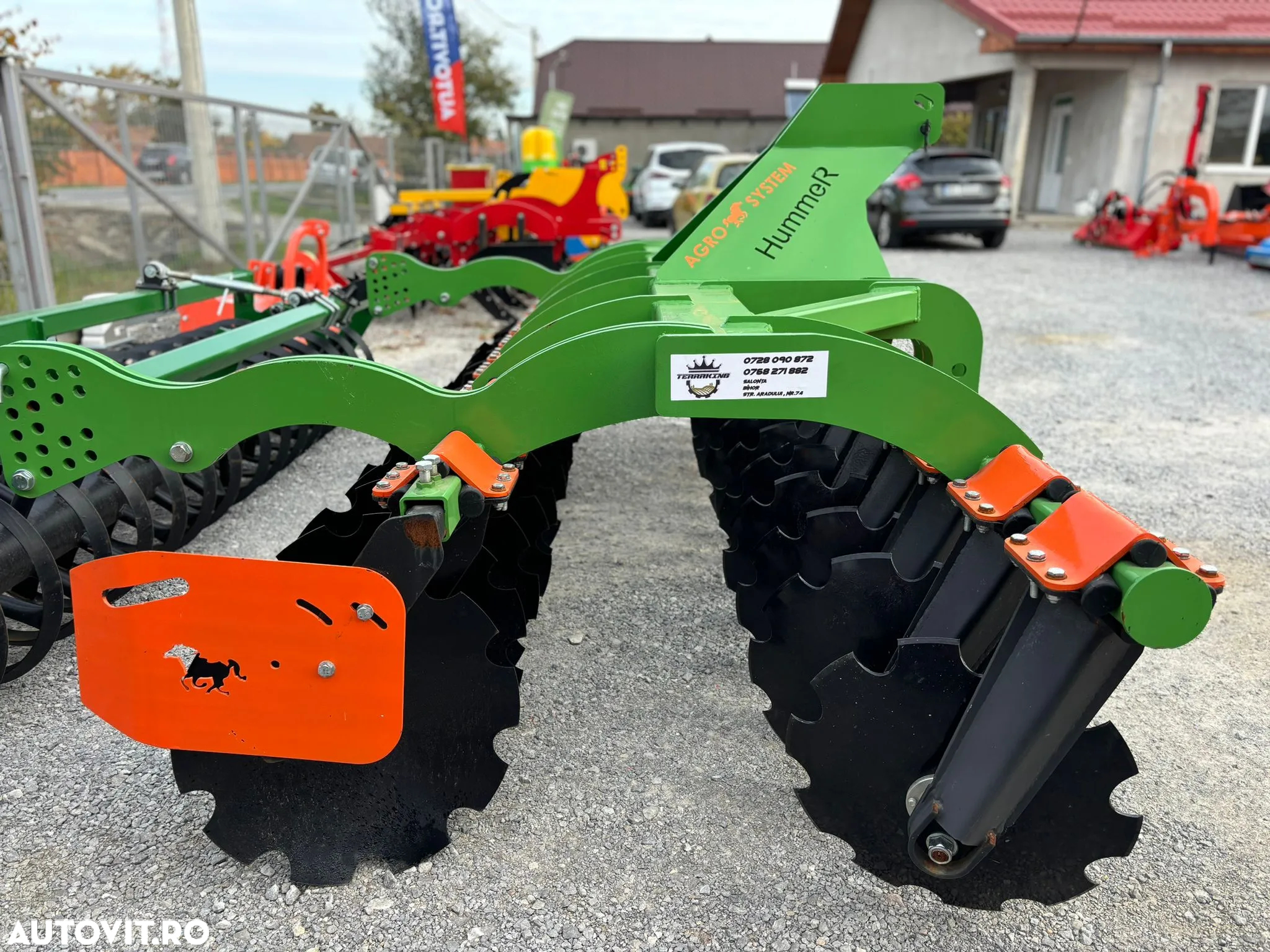 Terraking Disc HummeR profesional cu tăvălug vinclu tandem - 7