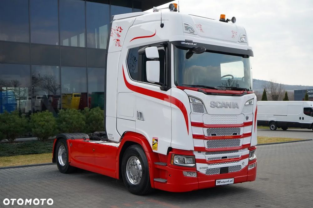 Scania S 580 / V8 / RETARDER / KLIMA POSTOJOWA / CAŁA NA PODUSZKACH / ALUFELGI  /  SKÓRY / OPONY 100% / - 4