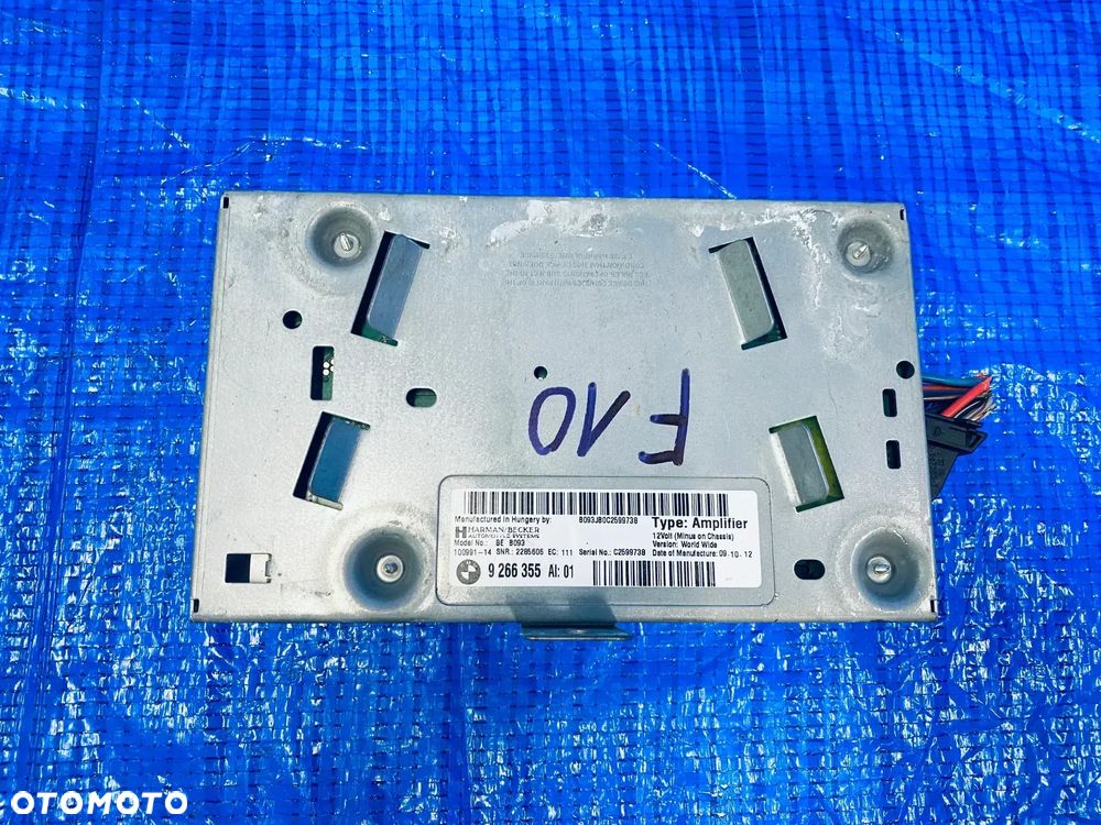 AMPLITUNER WZMACNIACZ HIFI RADIA AUDIO HARMAN BMW F10 F11 ; 9266355 ORYGINAŁ - 2